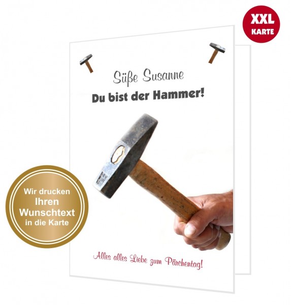 Xxxl Glückwunschkarte Valentinskarte Hammer